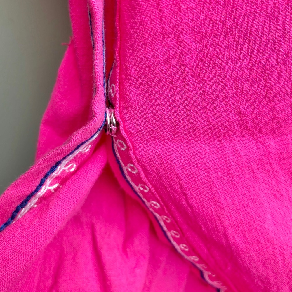 NWT Pink Embroidered Caftan Cover Up Robe - Picture 5 of 10